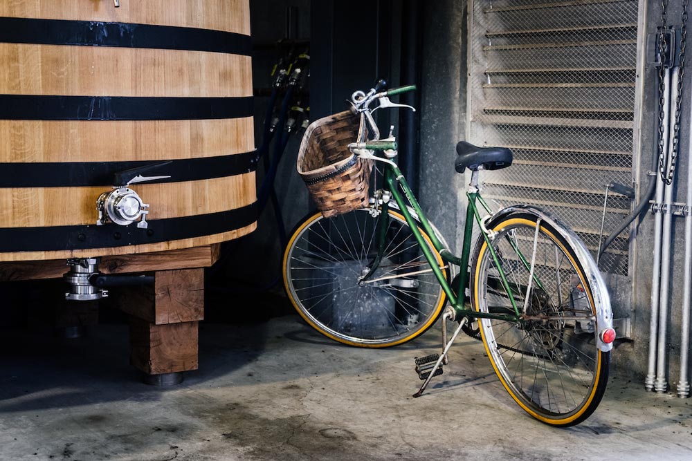 bicycle in the winery