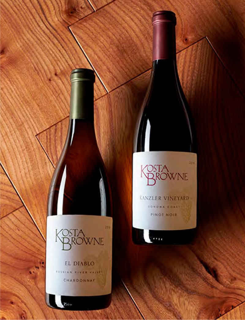 2 bottles of Kosta Browne wine