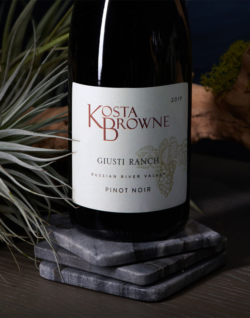 2019 Giusti Ranch Pinot - Kosta Browne - Prestigious California winery – dedicated to crafting world-class Pinot Noir and Chardonnay – celebrated for its artistry, precision, and bold flavors.