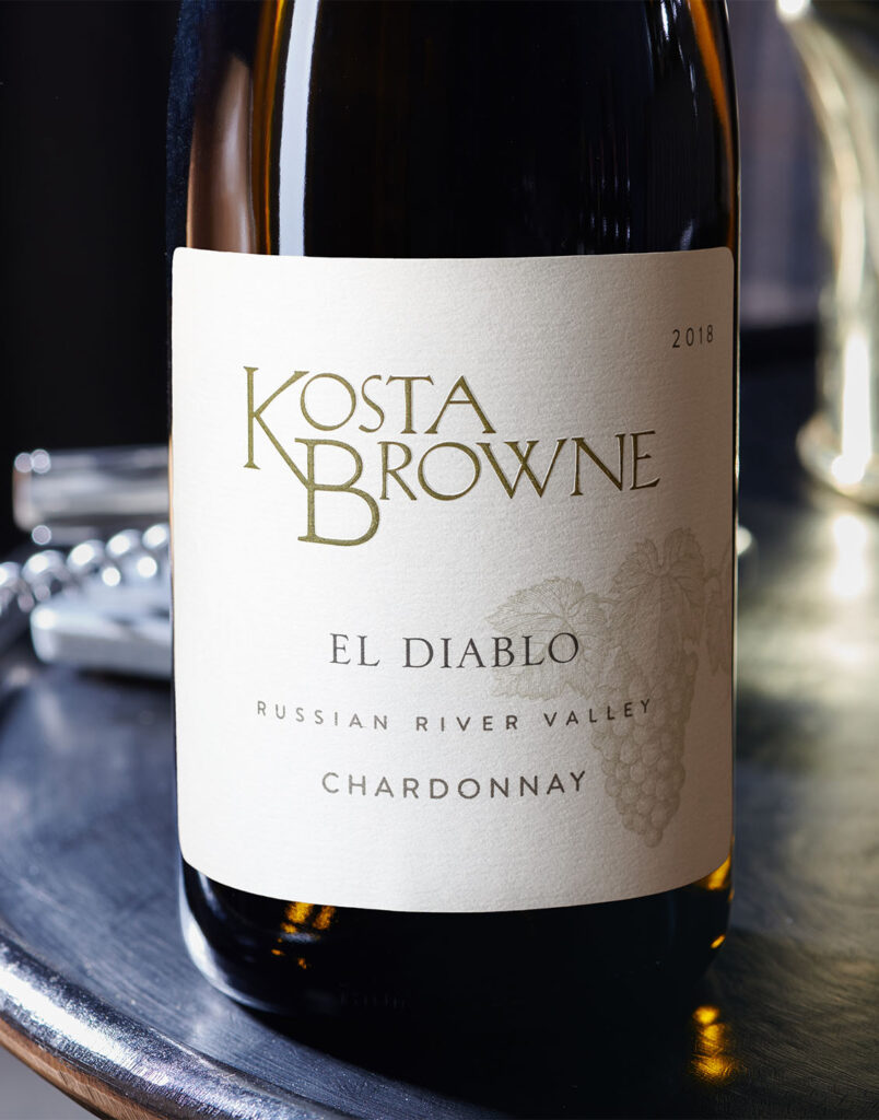 2018 El Diablo Chard - Kosta Browne - Prestigious California winery – dedicated to crafting world-class Pinot Noir and Chardonnay – celebrated for its artistry, precision, and bold flavors.