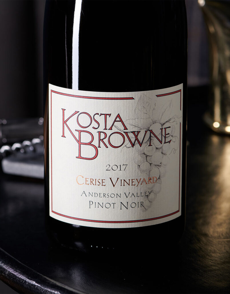 2017 Cerise Vineyard Pinot Noir - Kosta Browne - Prestigious California winery – dedicated to crafting world-class Pinot Noir and Chardonnay – celebrated for its artistry, precision, and bold flavors.