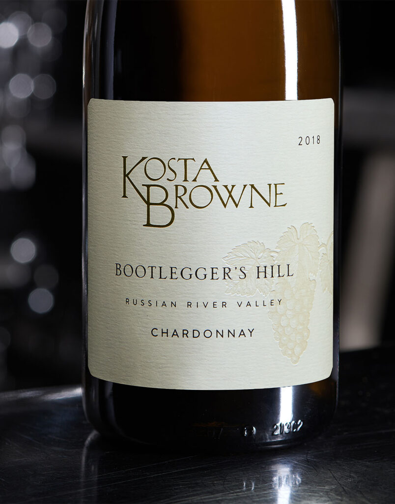 2018 Bootlegger’s Hill, Chardonnay – dedicated to crafting world-class Pinot Noir and Chardonnay – celebrated for its artistry, precision, and bold flavors.