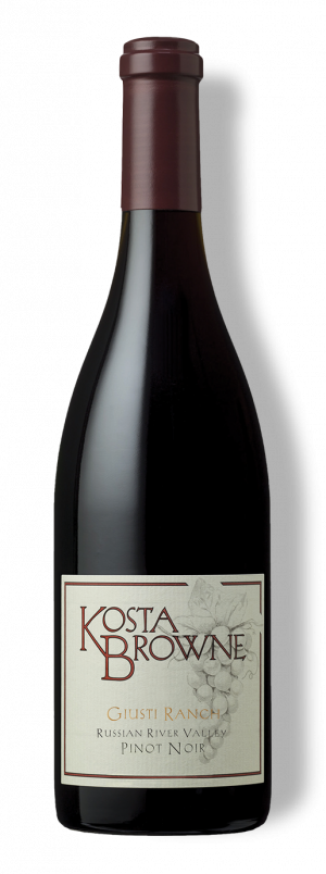 Giusti Ranch Pinot - Kosta Browne - Prestigious California winery – dedicated to crafting world-class Pinot Noir and Chardonnay – celebrated for its artistry, precision, and bold flavors.